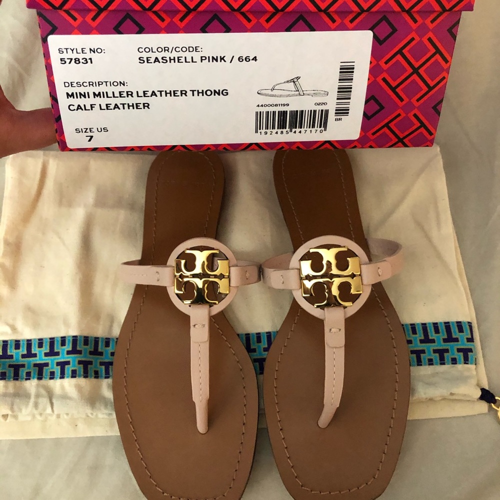 Tory Burch Mini Miller Seashell Pink NIB